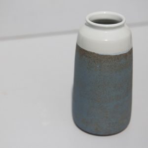 Vase grès bleu céramique fabriquée en bretagne