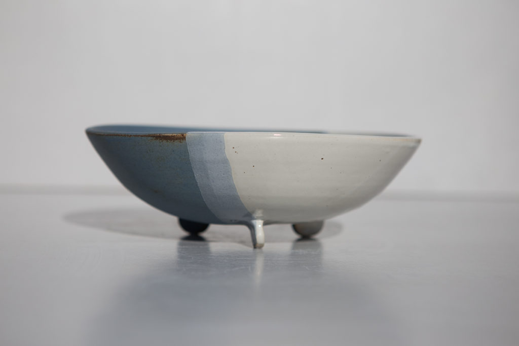 Passoire égouttoir Ancienne En émail Bleu – Diamètre 24 Cm