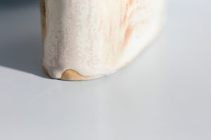 Vase en grès terra cotta Terenko, poterie artisanale du Morbihan