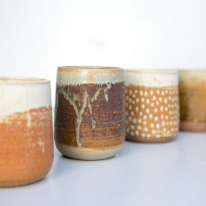 Tasses grès, atelier céramique Terenko, Morbihan